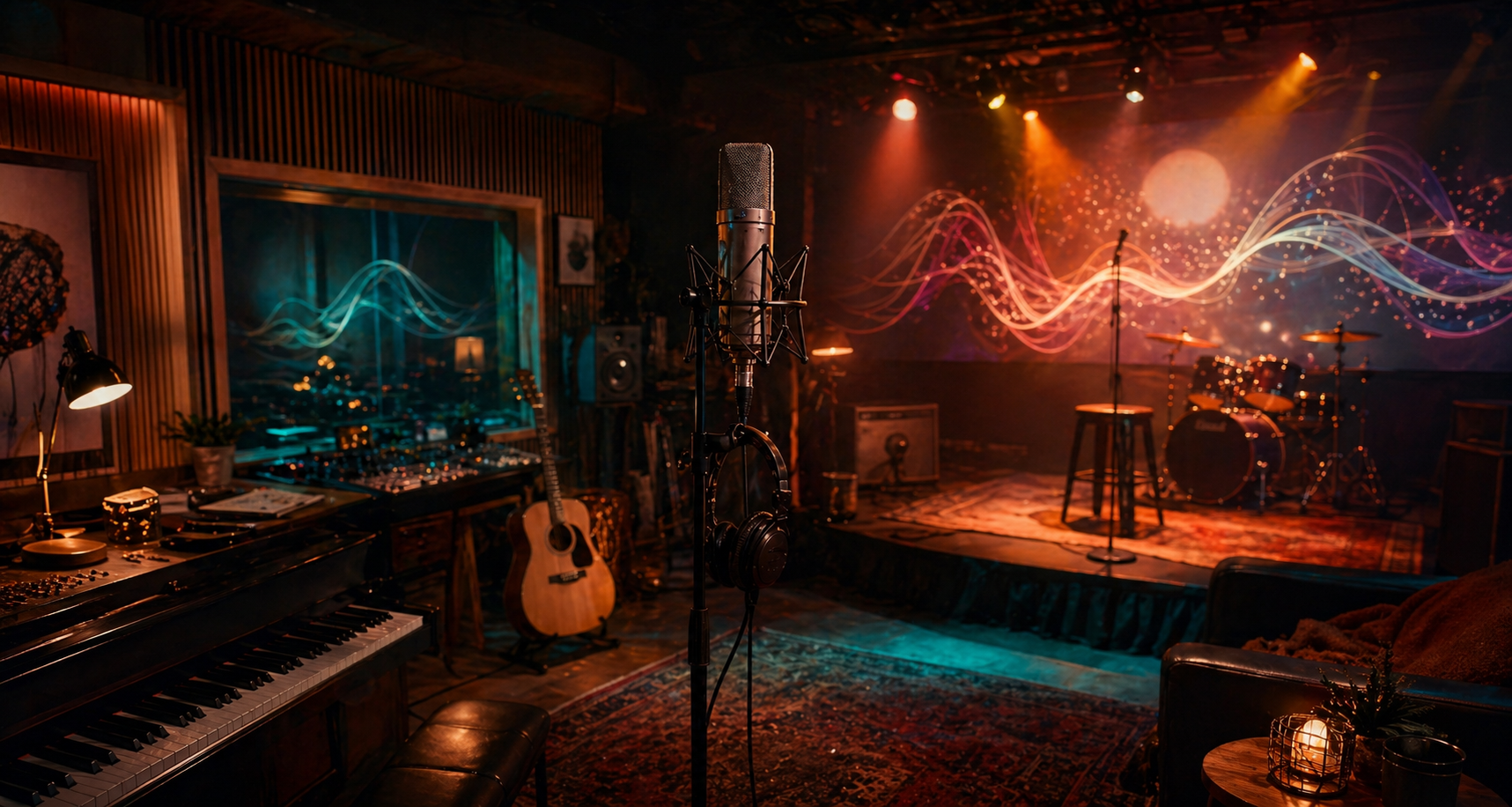 A cinematic recording studio and performance space for music-led campaigns